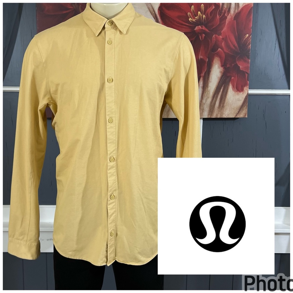 lululemon athletica Men's Yellow Button-Down Shirt